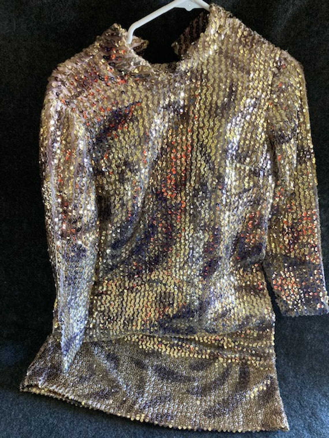 Stunning 60s Sequin Cocktail Dress | Etsy