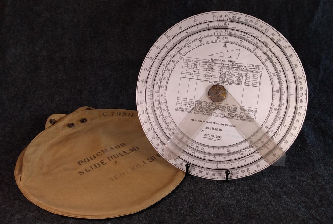 Sillcocks-miller Round Military Slide Rule - Etsy