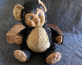 Rushton Chubby Tubby Teddy Bear Rubber Face Large 17” Plush