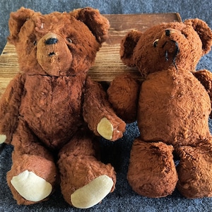 Two vintage teddy bears