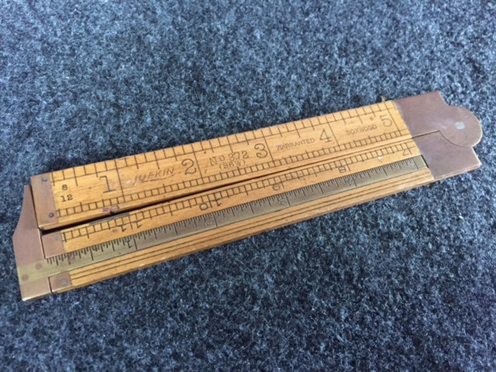 Antique Lufkin folding and extending caliper ruler Etsy