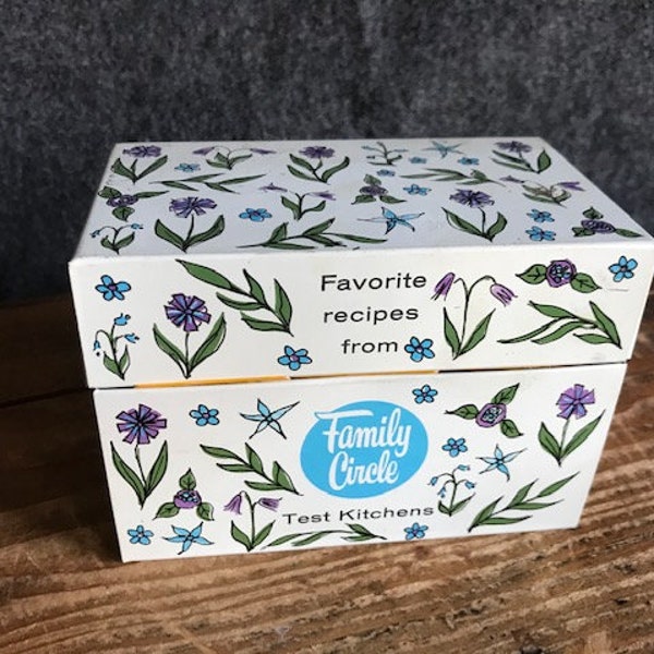 Metal Recipe Box Etsy