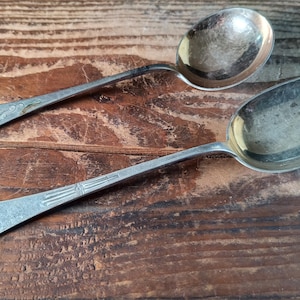 Two Antique 830S O. Domaas Silver Spoons