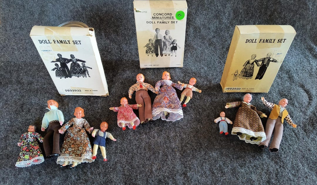 Concord Miniatures Doll Family Sets Etsy