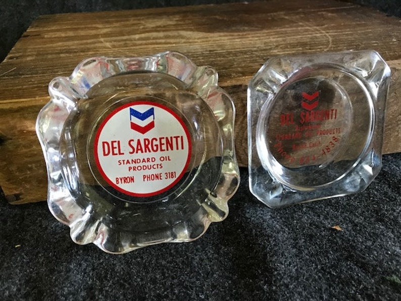 Vintage Standard Oil Ashtrays