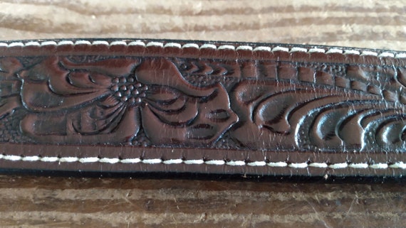 Justin Tooled Leather Belt - image 6