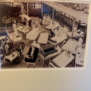Antique photo children&#39;s hospital ward