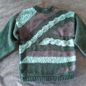 Very '80's Geometric Sweater image 1