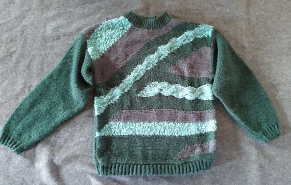 Very '80's Geometric Sweater - image 1
