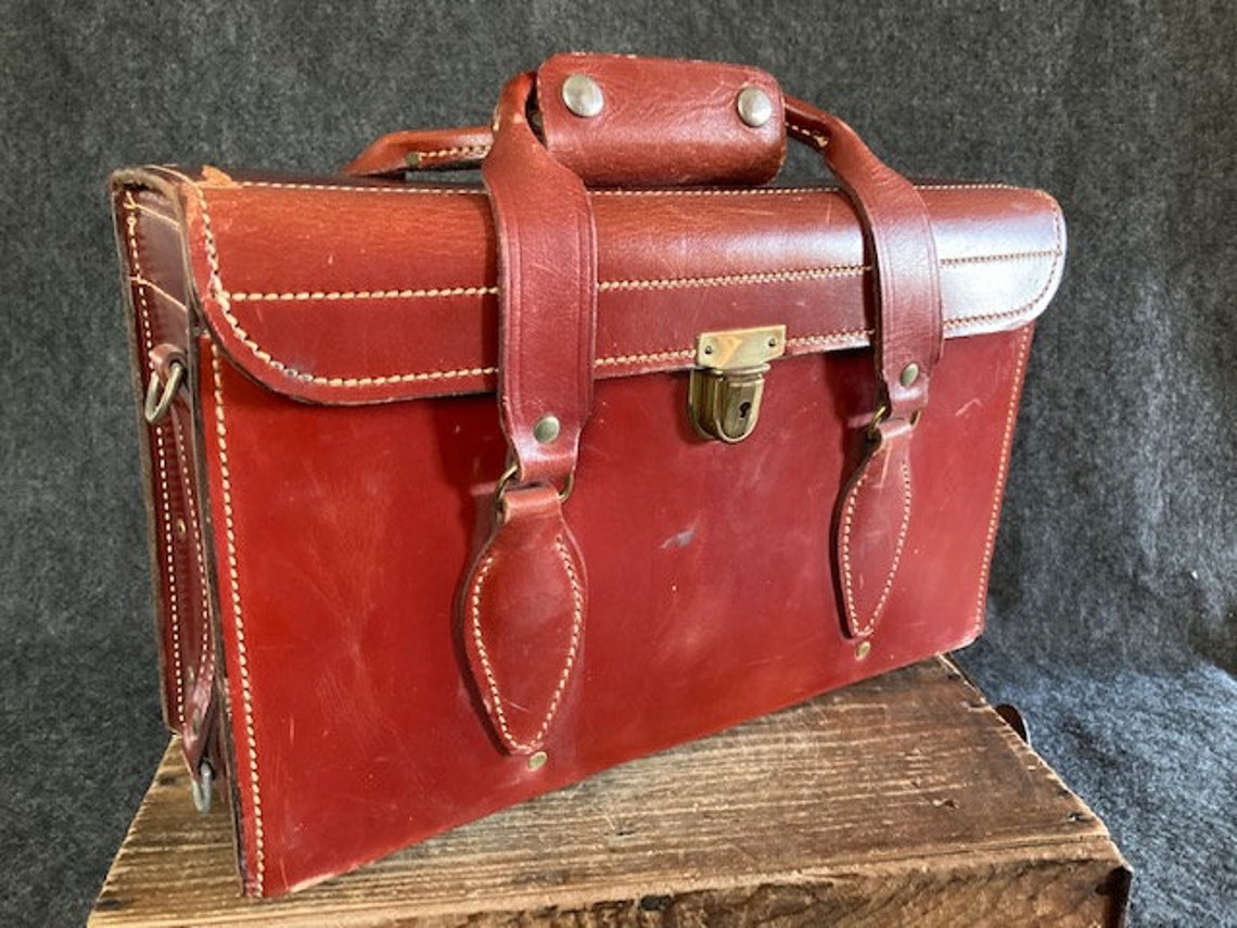 perrin leather camera bag