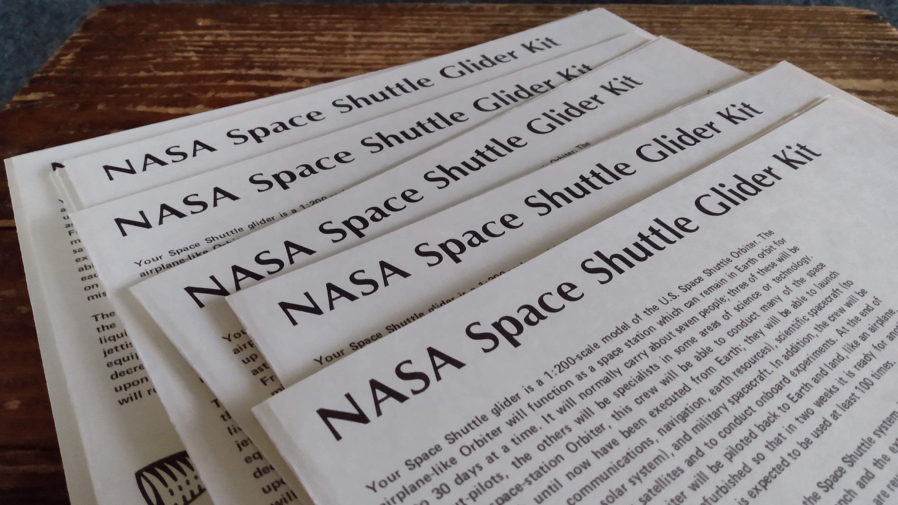 WHOA NASA Space Shuttle Glider Kits Etsy