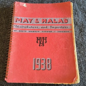 1938 May and Halas De Luxe Catalog Counter Sales Book