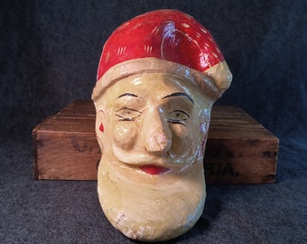 Papier Maché Santa Mask