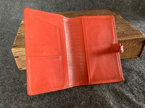 Vintage Coach red leather passport wallet - image 4