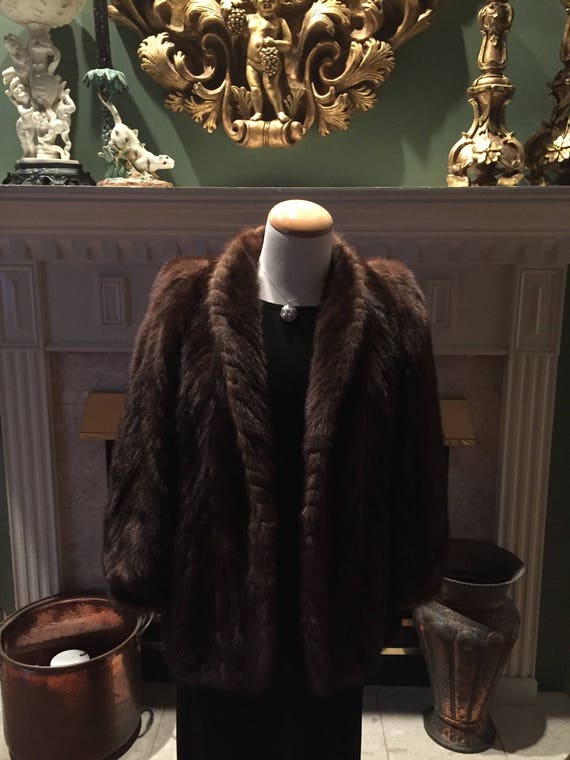 Authentic Mink Chevron Mink