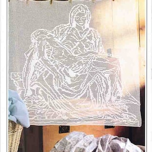 Pieta filet crochet PDF digital download