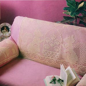 Squirrels filet crochet PDF digital download