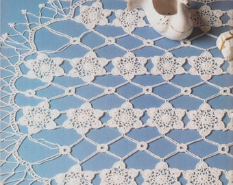 Mini chemin de table, modèle PDF au crochet
