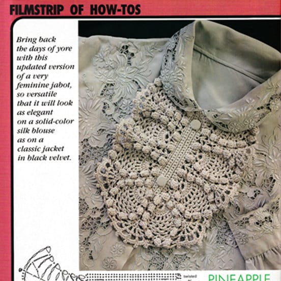 Jabot Crochet Pattern PDF Digital File Etsy