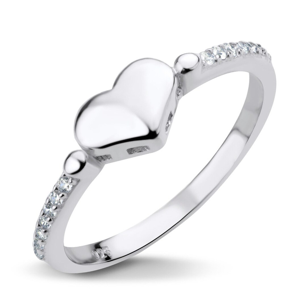 Joyería Plata Unisex Anillo De Corazón Con Alas De ángel En Plata Esterlina 925 - Diseño Unisex, Tallas 5 A 12, Ideal Como Regalo Joyería Plata Corazón Alado