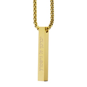 God bless you and keep you Stainless Steel  with PVD Gold Coating, Priestly blessing necklace, Jewish Hebrew Blessing Pendant