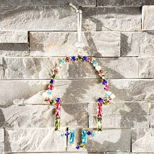 Luxurious Jewish  Wall Hanging Decor Hamsa-Home Ornament.Set  With Crystals  (Multi colors ). Gold plated. FAst shipping