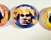 Andy Warhol Opus 1" Pinback Buttons "Andy" Set of 3 by Pete Coe