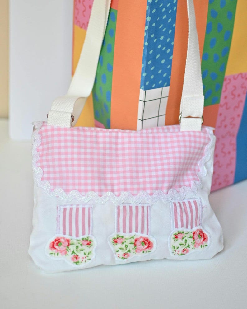 the back of a Fairy Cottage House Purse –  Crossbody Bag