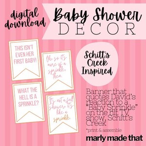 Schitt&#39;s Creek Baby Shower Banner