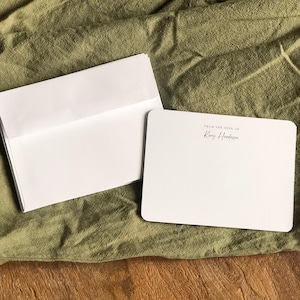 de correspondance personnalisées « Du bureau de » avec enveloppes – Ensemble de papeterie personnalisée | Design professionnel pour cadeaux, collègues ou bureau