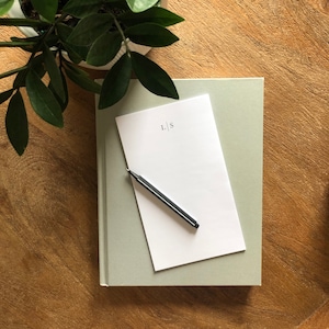 Bloc-notes personnalisé Monogram Idée cadeau Bloc-notes personnalisé personnalisé - 20, 30, 40 ou 50 feuilles