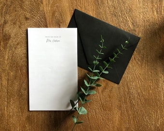 Personalized "From The Desk Of" Custom Notepad Stationery Gift Idea Customized Personal Notepad - 20, 30, 40, or 50 Sheets