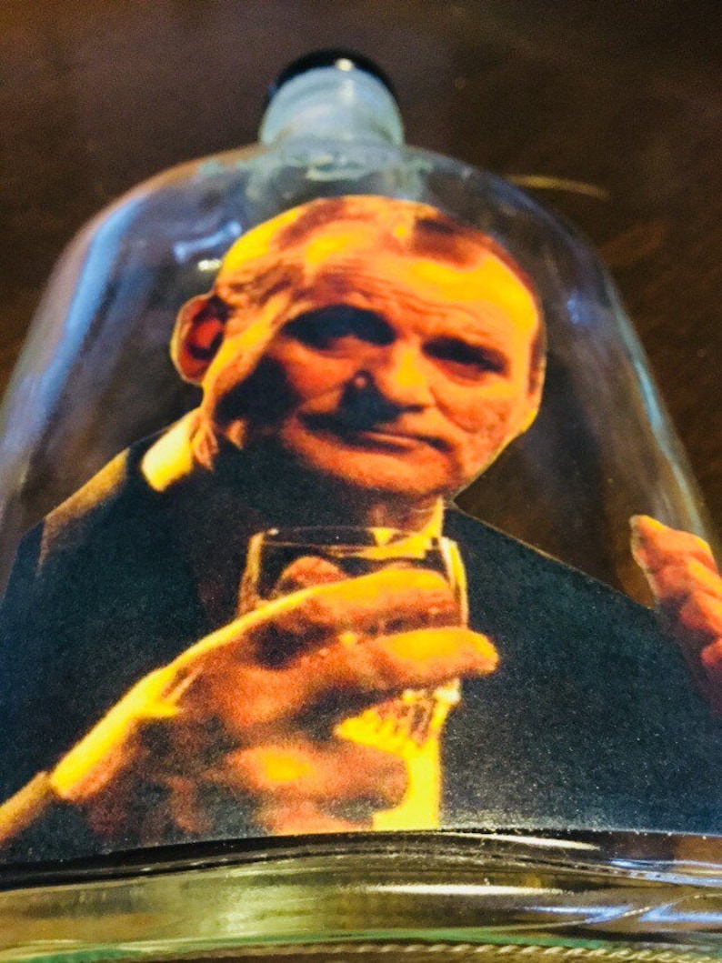 Bill Murray Suntory Time Whiskey Flask 100 upcycled--Free Shipping from Japan clear glass