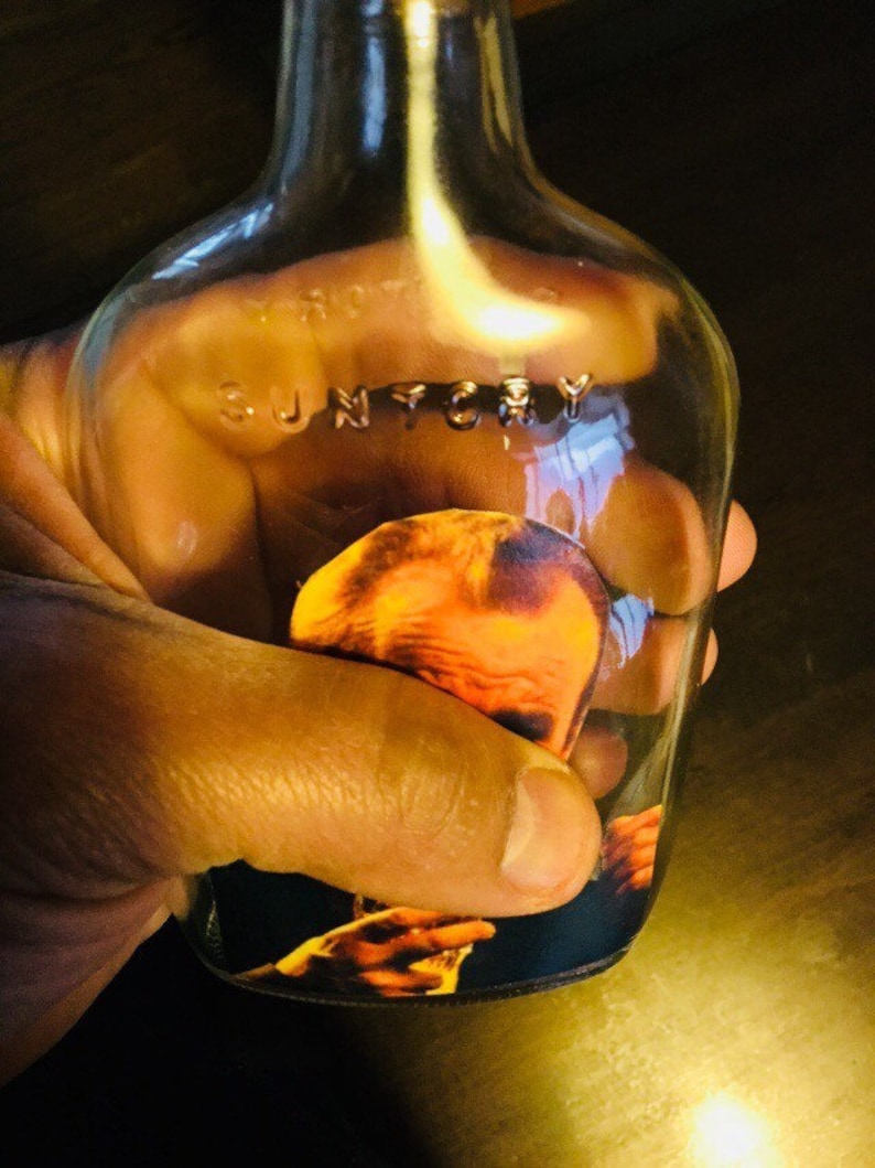 Bill Murray Suntory Time Whiskey Flask 100 upcycled--Free Shipping from Japan clear glass