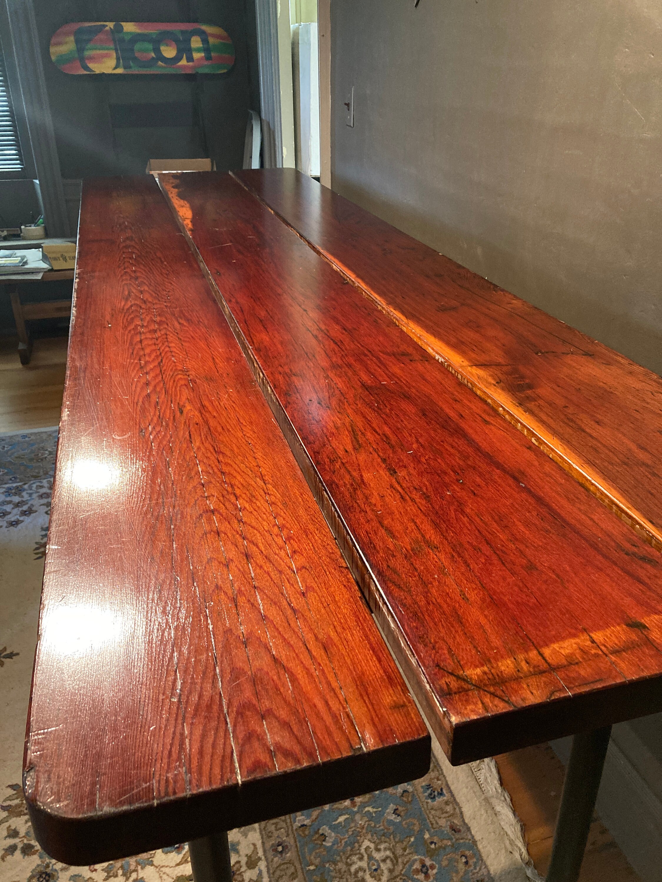 Redwood high table. Real redwood. Etsy