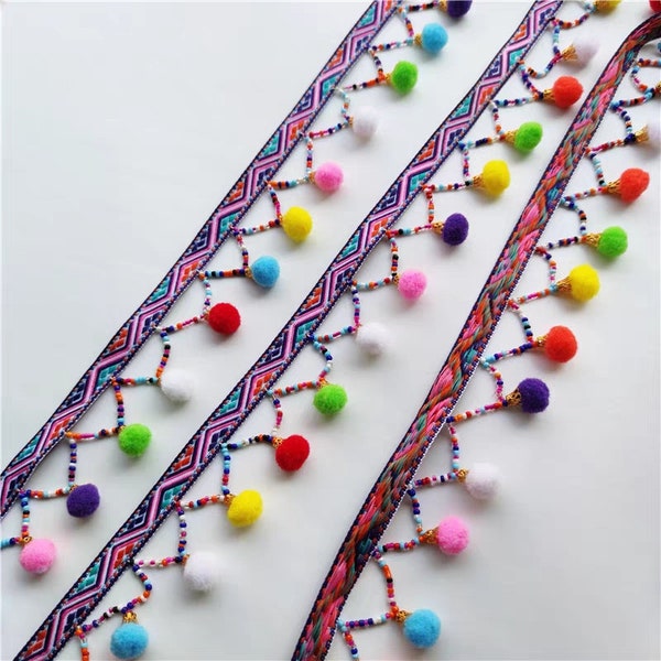 Beaded Fringe Trim Etsy