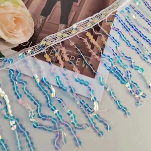 Sequins Fringe: 6-Inch Wide, 15 Yards