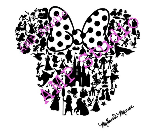 Free Free 300 Silhouette Cameo Minnie Mouse Svg Free SVG PNG EPS DXF File