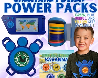 Von Wild Kratts inspirierte Geschenkkollektion: Powerwesten, Creature-Anzüge, Pods, Disc-Halter & Creature-Power-Discs