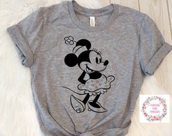 Vintage Minnie Mouse Shirt Trendy Unisex Disney