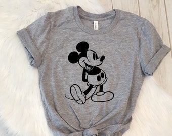 Vintage Mickey Mouse Shirt Trendy Unisex Disney
