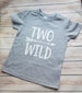 Two Wild Toddler Tshirt 2nd Birthday Shirt Boy Clothing Birthday Boy Shirt Birthday Girl Shirt 