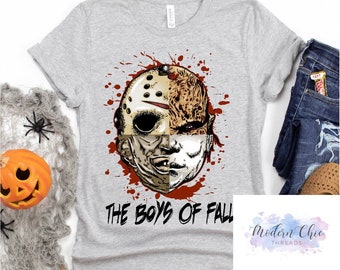 Halloween The Boys of Fall Horror Movies Shirt Trendy Unisex Disney- Womens Shirt- Unisex