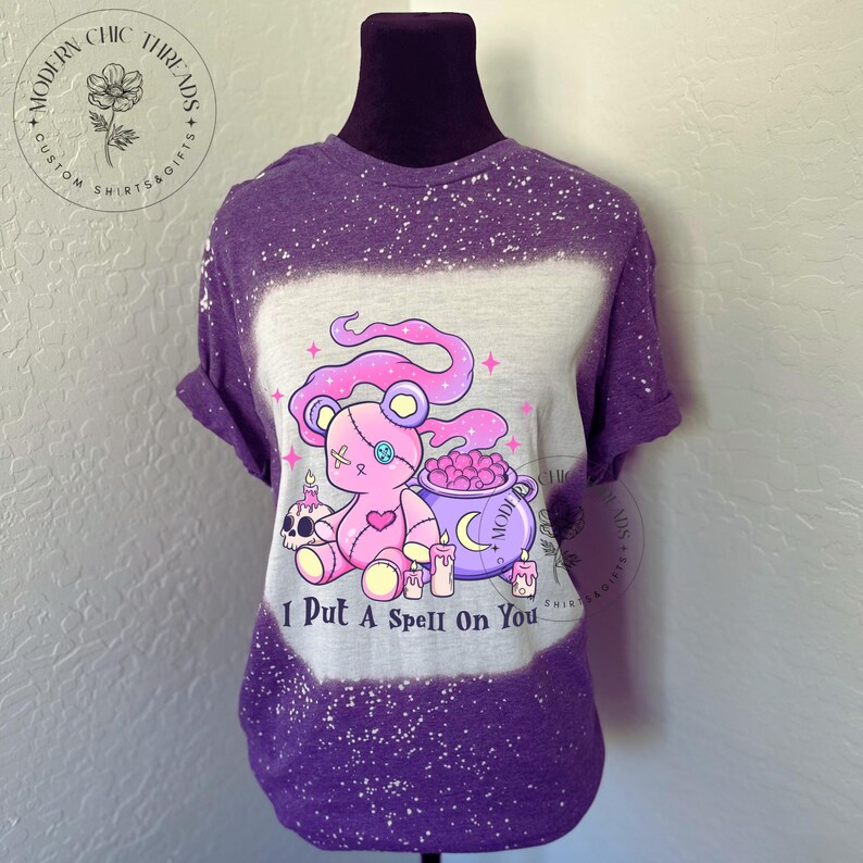 I Put A Spell on You Bleached Tshirt OOTD Etsy