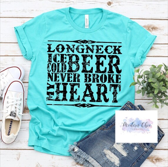 Long neck ice cold beer shirt Clearance