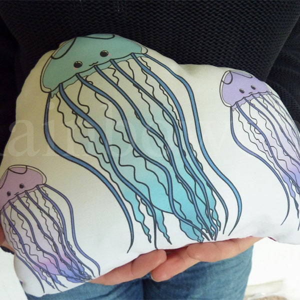 Decorative cushion / plush 3 jellyfish