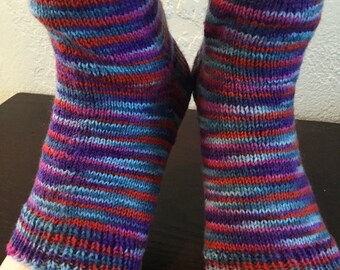 Toeless Striped Flip flop Pedicure Socks