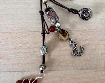 Necklace - Amber Sea Glass | Sail Away with Me