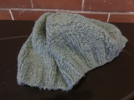 Handcrafted Seafoam Blue Chunky Knit Beret il_1080xN.1450554299_djpc.jpg main image 4