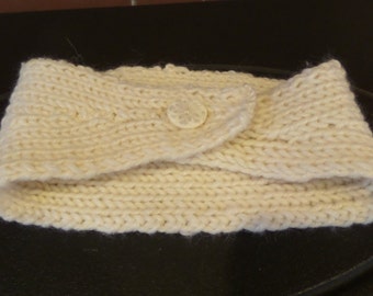 Ivory Winter Head Band